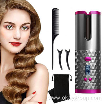 USB Rechargeable Wireless Automatic Hair Curler